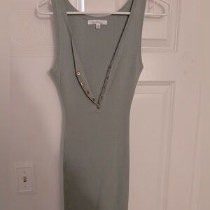 Light green mini dress